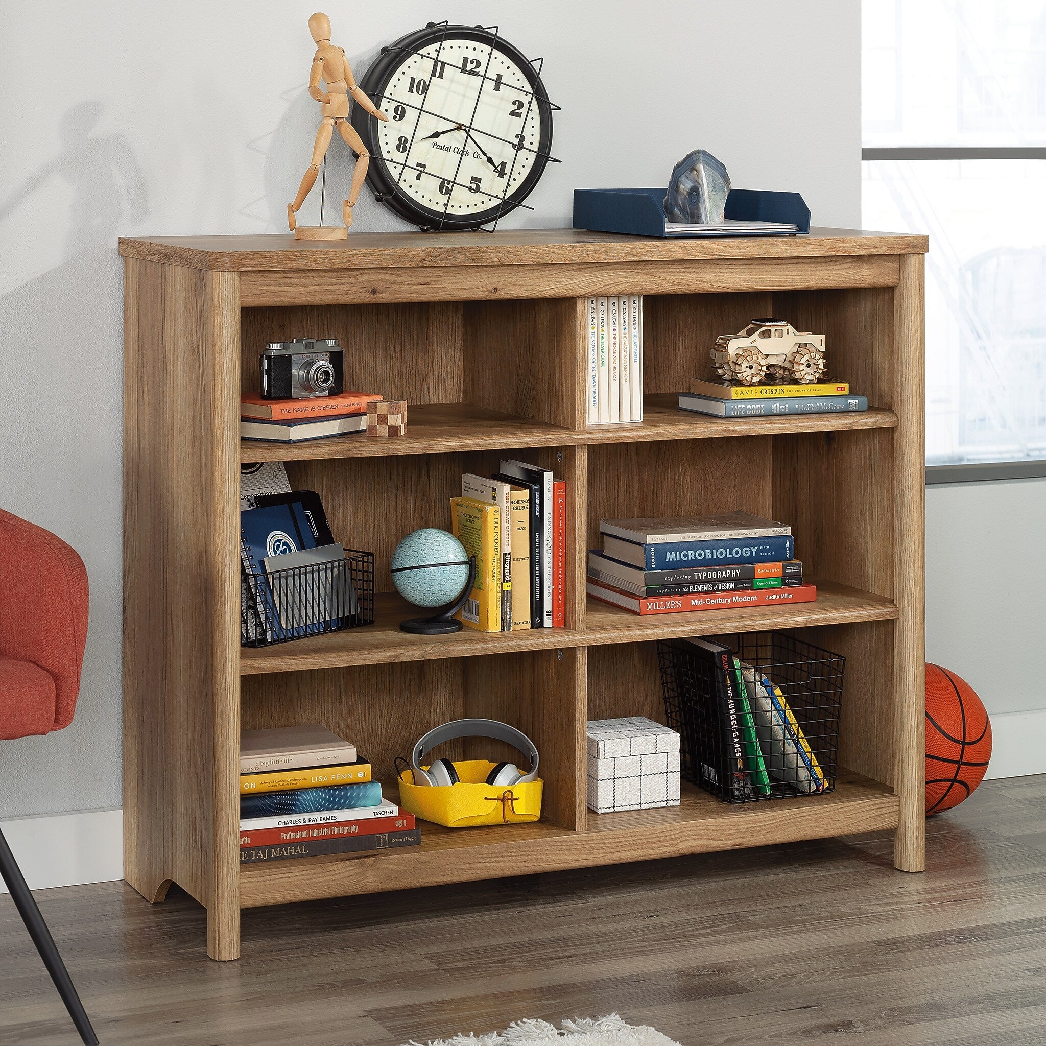 Sauder Dover Edge 36"H Bookcase, Timber Oak (433523)