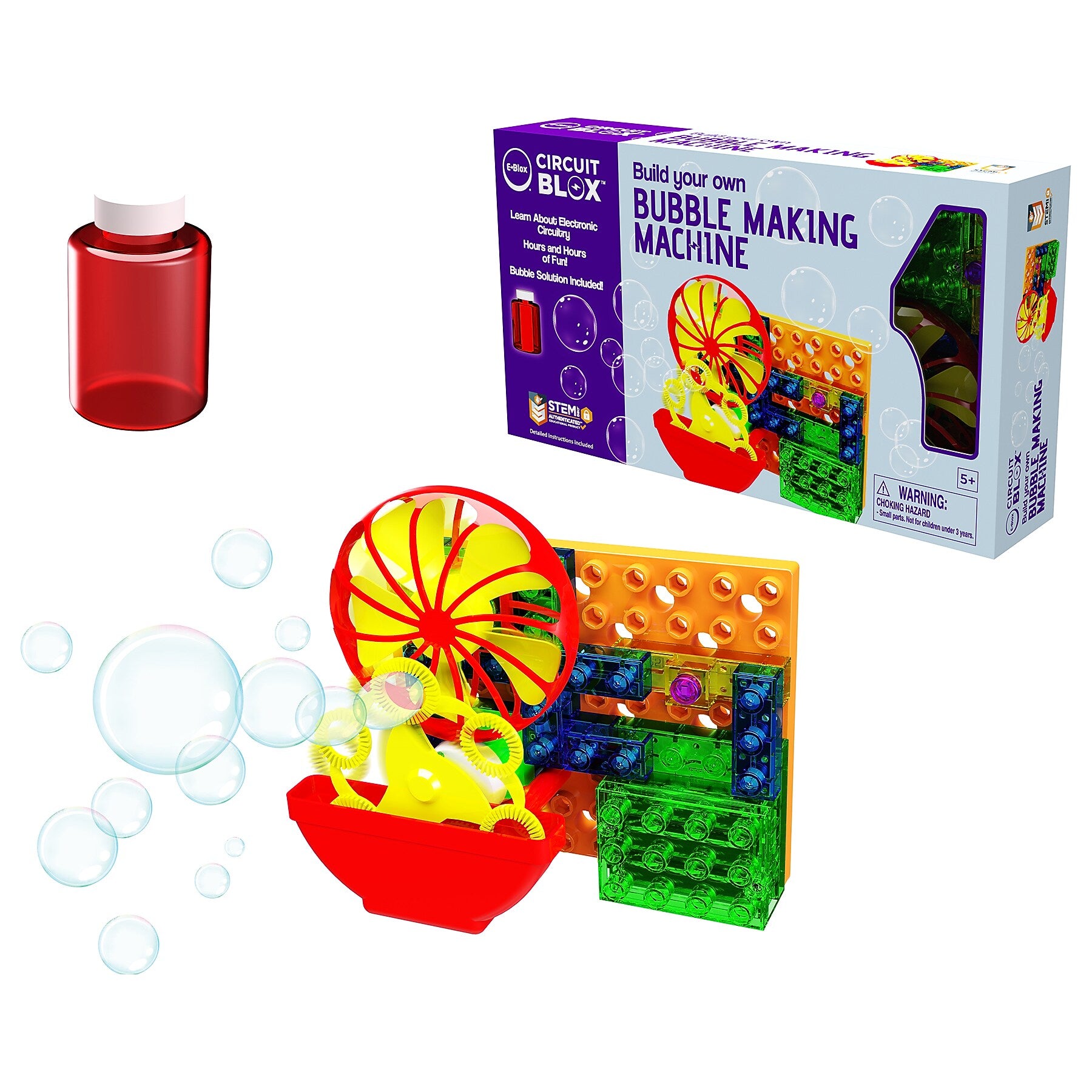 E-Blox Circuit Blox BYO Bubble Making Machine Student Set, 27/Set (EBLCB1184SS)