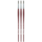 da Vinci COLLEGE Oil and Acrylic Synthetic Student Round Brush, 3 Brushes/Pack (DVXVA873010-3)