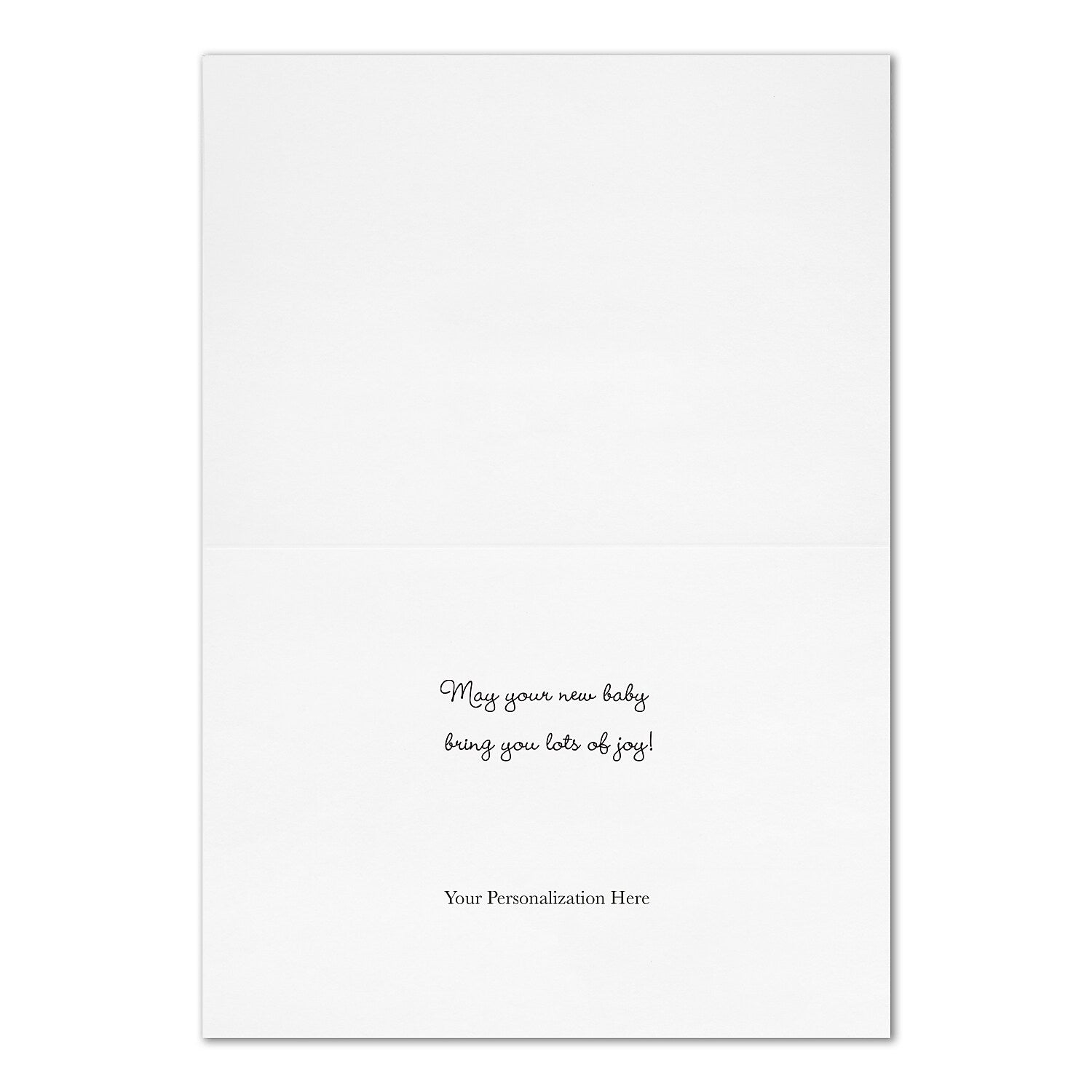 "Bundle of Joy" Congratulations Card w/ Silver Lined White Envelope, 50/BX