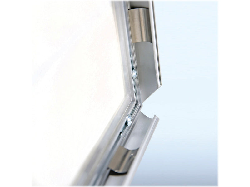 Azar Poster Holder, 22" x 28", Vertical, Ceiling Hanging, Silver, Aluminum (300412)