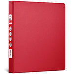 Staples 1" 3-Ring Non-View Binder, D-Ring, Red (55364/26290)