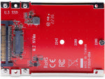 StarTech M.2 to U.3 Adapter for M.2 NVMe/PCIe Internal SSD (1M25-U3-M2-ADAPTER)