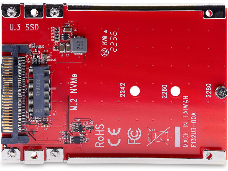 StarTech M.2 to U.3 Adapter for M.2 NVMe/PCIe Internal SSD (1M25-U3-M2-ADAPTER)
