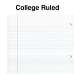 Staples Premium 1-Subject Notebook, 8.5" x 11", College Ruled, 100 Sheets, Pink, 12 Notebooks/Carton (TR51448Ct)