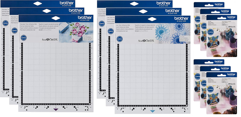 Brother ScanNCut DX Adhesive Cutting Mats and Replacement Blades Bundle (MATBLD-STP)