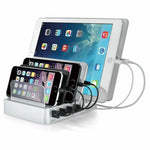 4XEM Charging Station, 50W, 4.9 ft., White (4X6PORTUSBACS)