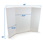 Flipside Corrugated Project Board, 3' x 4', White, 10/Carton (30046-10)
