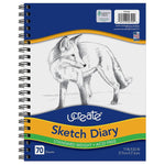 Art1st Sketch Diary 8.5" x 11" Spiral Bound Sketch Book, 70 Sheets/Book (P4794)
