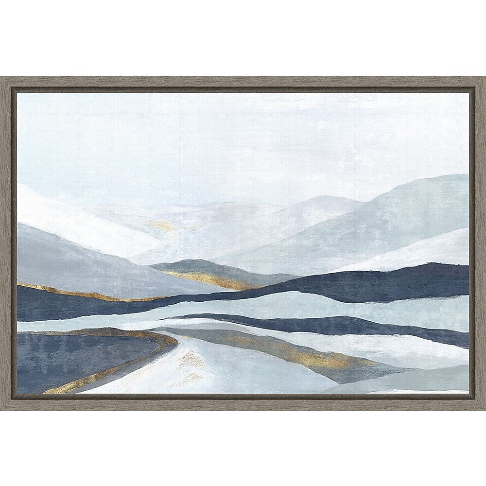 Amanti Art Far Away Land I (Mountains) by Eva Watts Framed Canvas Wall Art Print, 23" x 16" (A42674846132)