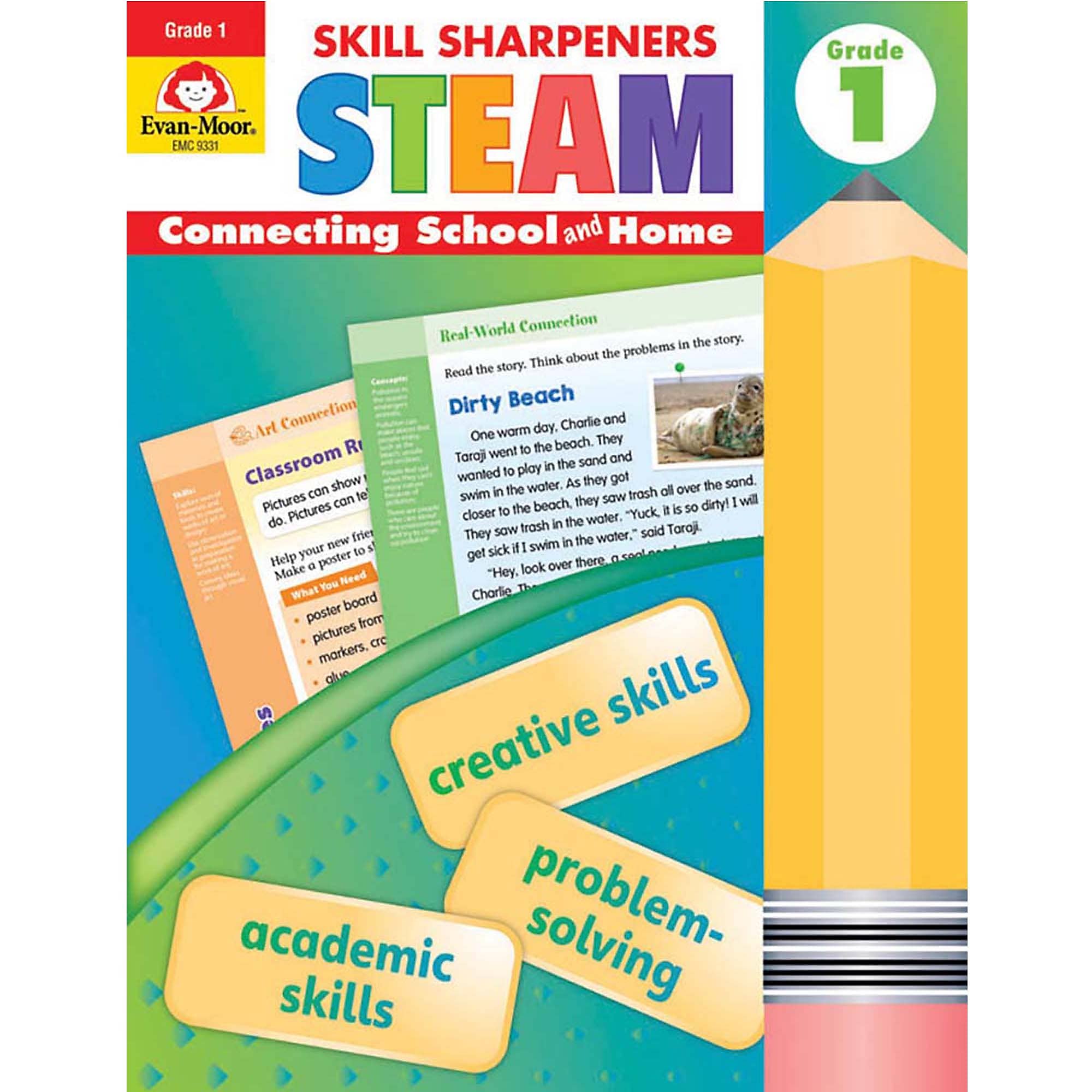 Evan-Moor Educational Publishers Skill Sharpeners STEAM, Grade 1 (EMC9331)