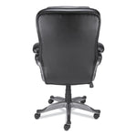 Alera Birns Series Fixed Arm Leather Task Chair, Black (ALEBN41B19)