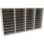 AdirOffice 500 Series 36-Compartment Literature Organizers, 39.3" x 11.8", White, 2/Pack (500-36-WHI-2PK)