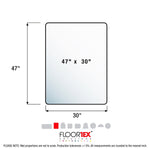 Floortex Advantagemat Chair Mat , 29.5" x 47", Designed for Low-Pile Carpet, Black Vinyl (FC113047LEBV)