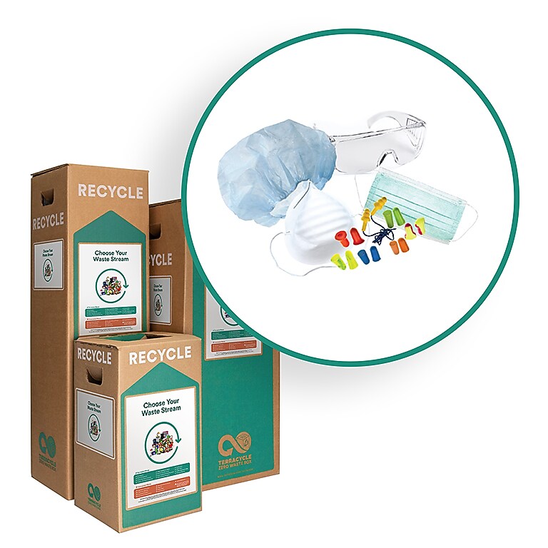 TerraCycle Cardboard Safety Equipment and Protective Gear Zero Waste Box, 10.5 Gallon, Natural Kraft (CS58-S)