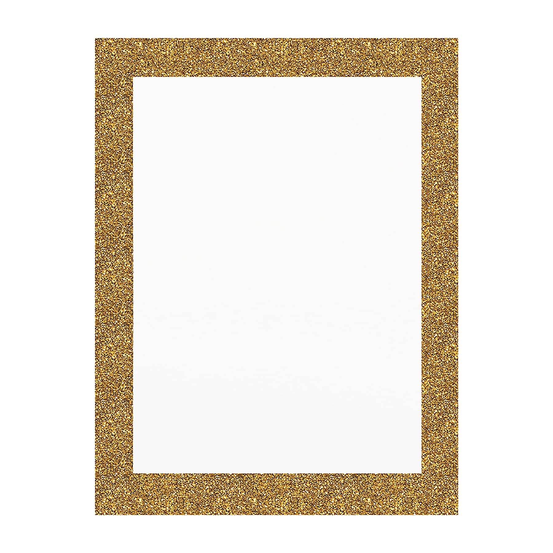 Royal Brites, Mega Chip Gold Glitter Frame, White,  22 x 28, 25/PK