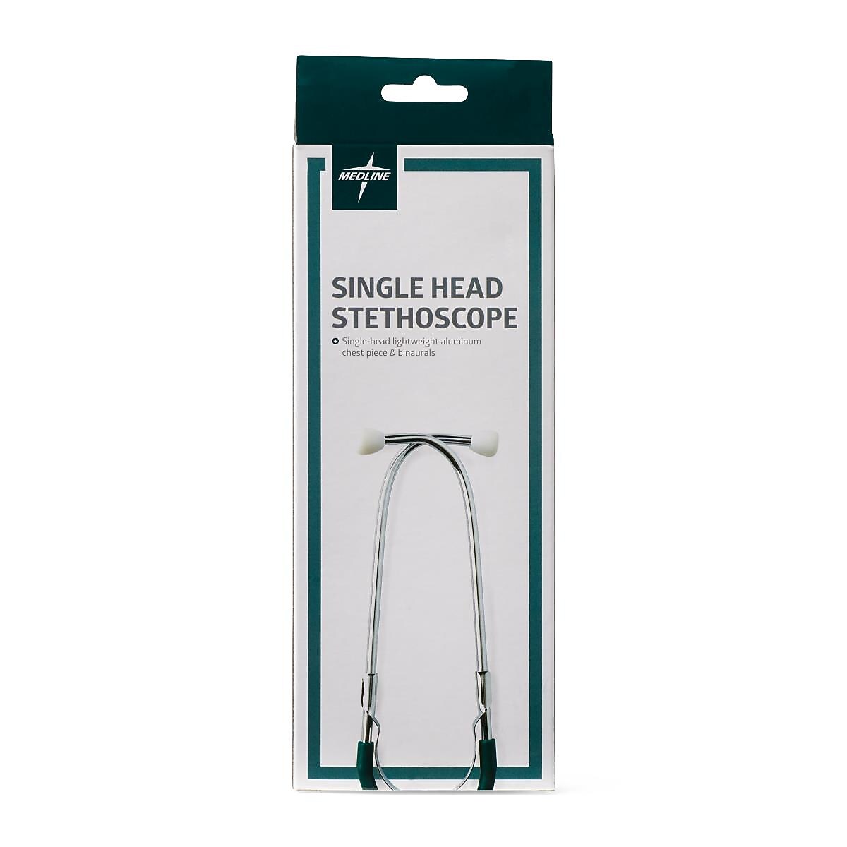 Medline Single Head Stethoscope, Hunter Green (MDS926107)