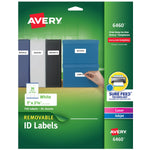 Avery Sure Feed Laser/Inkjet ID Labels, 1" x 2-5/8", White, 750 Labels/Pack (6460)