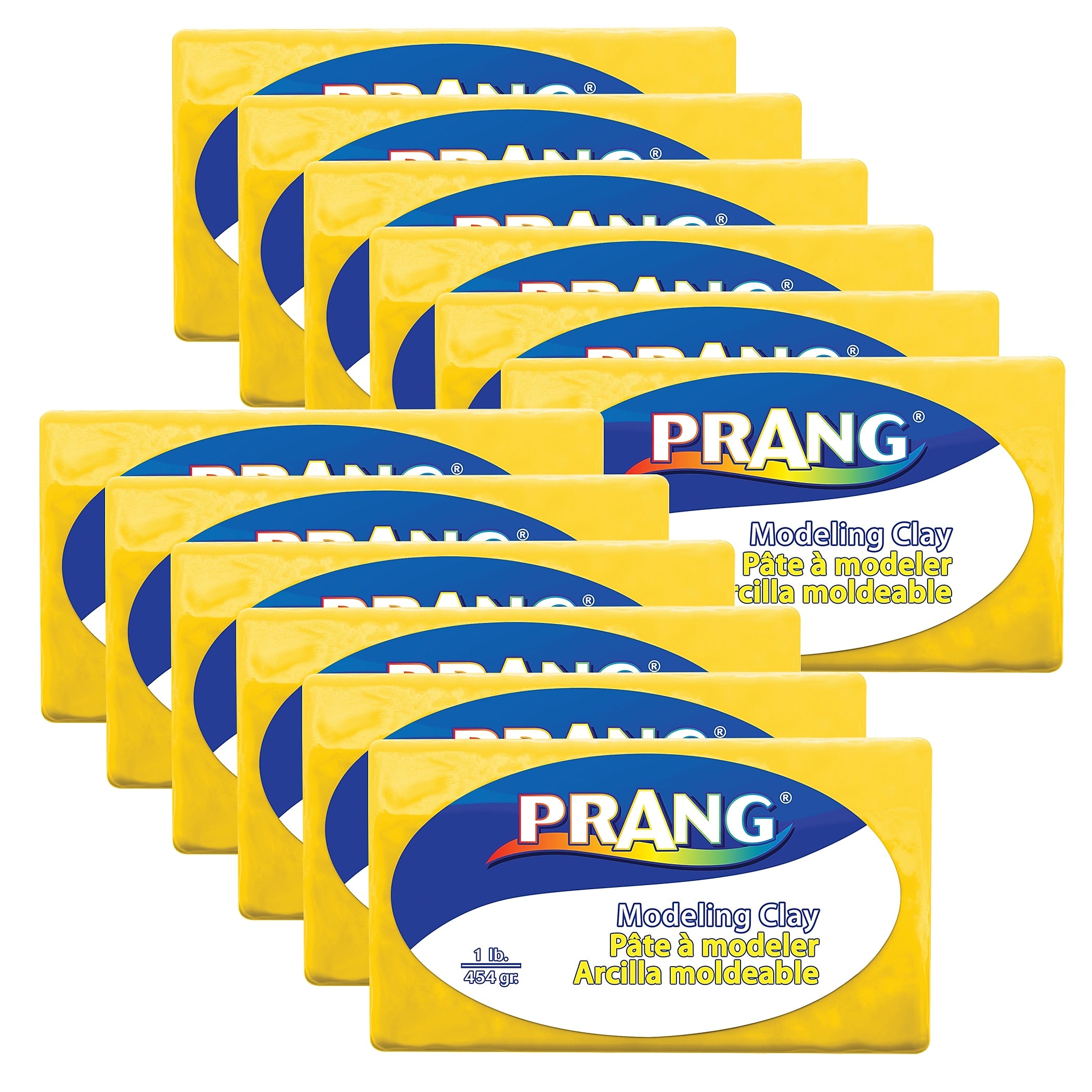Prang Modeling Clay, Yellow, 12/Bundle (DIX00783-12)
