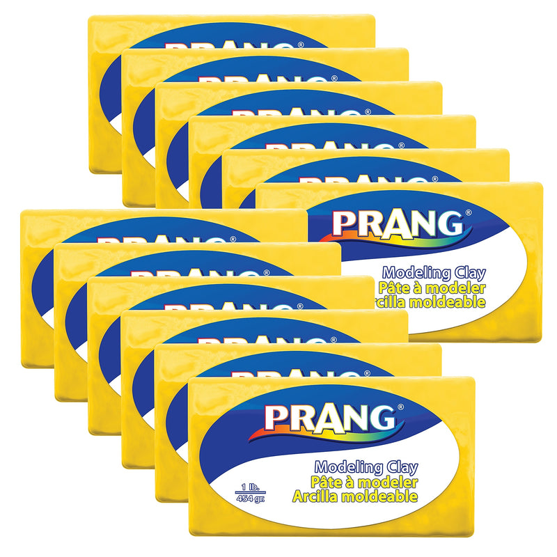 Prang Modeling Clay, Yellow, 12/Bundle (DIX00783-12)