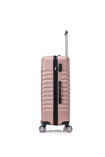 TUCCI 3-Piece Hardside Spinner Carry-On Luggage Set, TSA Checkpoint Friendly, Rose Gold (S0567-03PC-RGD)
