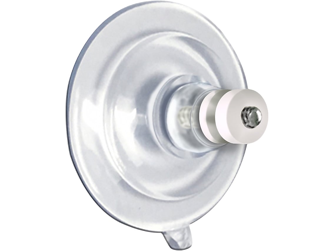 Azar 1.75"Dia. Suction Cup with Thumb Screw and Nut, Clear, 20/Pack