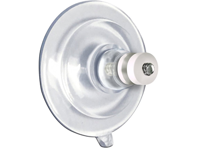 Azar 1.75"Dia. Suction Cup with Thumb Screw and Nut, Clear, 20/Pack