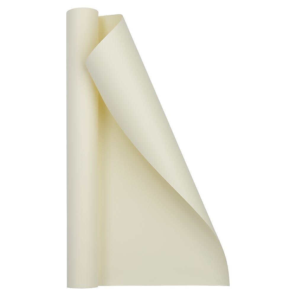 JAM Paper Short Mini Roll Wrapping Paper, 26.3 sq. ft., Ivory, 2/Pack(277013529263a)
