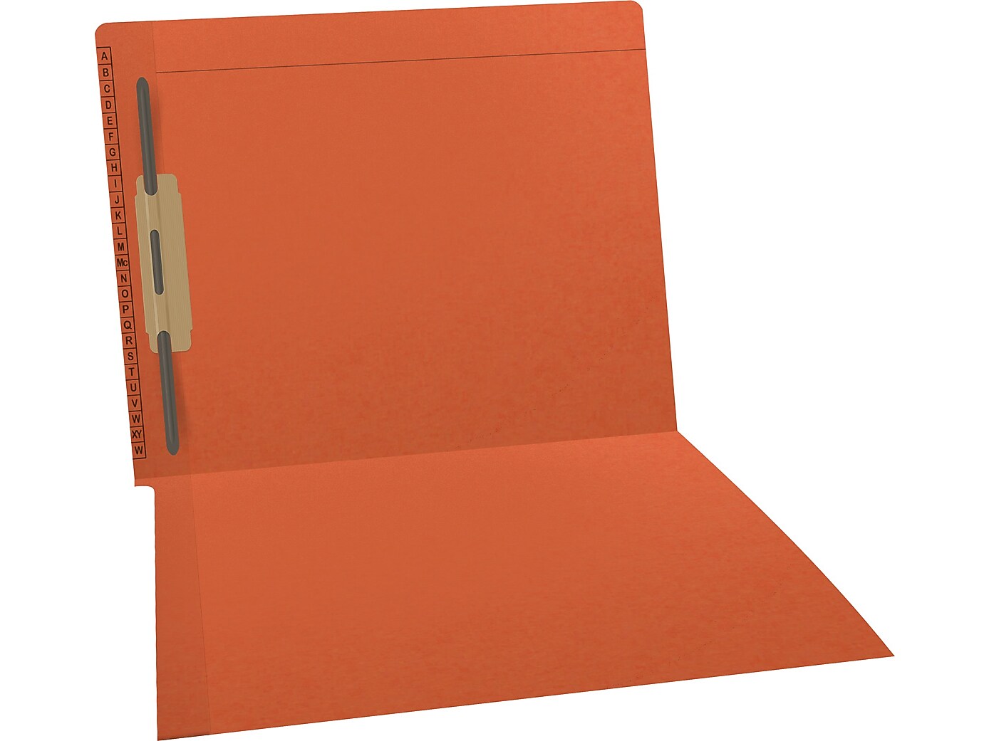 Medical Arts Press Reinforced Classification Folder, 1 3/8" Expansion, Letter Size, Orange, 50/Box (53061OE)