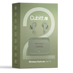 Cubitt Gen 2 Wireless Active Noise Canceling Earbuds, Bluetooth, Green (CTEG2-3)