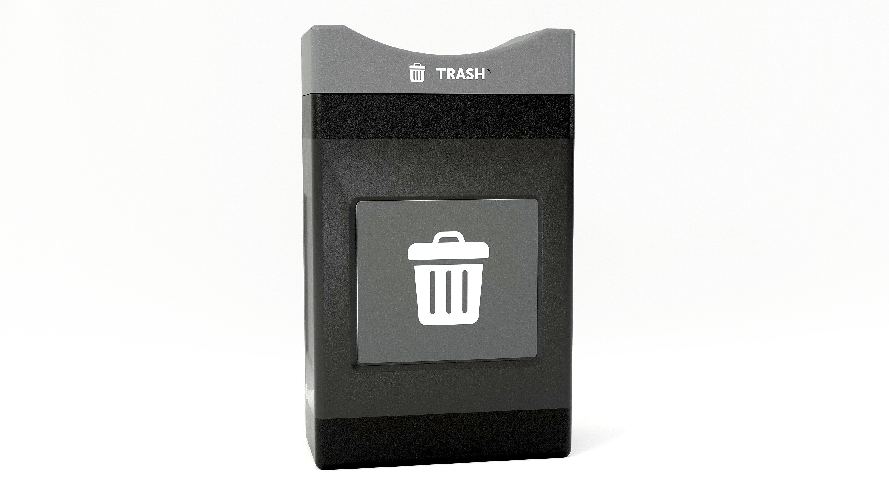 Commercial Zone Avante Polyethylene Trash Can, 30-Gallon, Black (7873S103A)