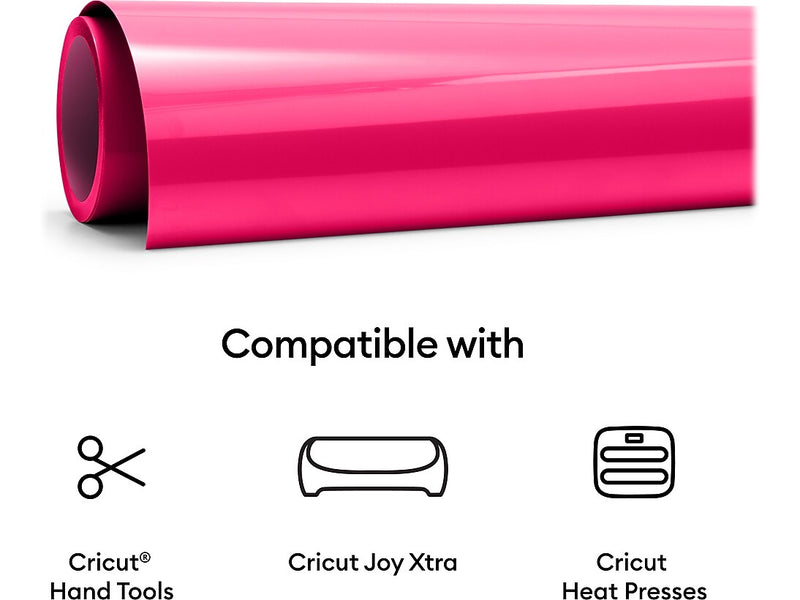 Cricut Joy Xtra Smart Iron-On Glow Sticks Die Cutting Heat-Transfer Vinyl, Assorted Colors, 3/Pack (2010396)