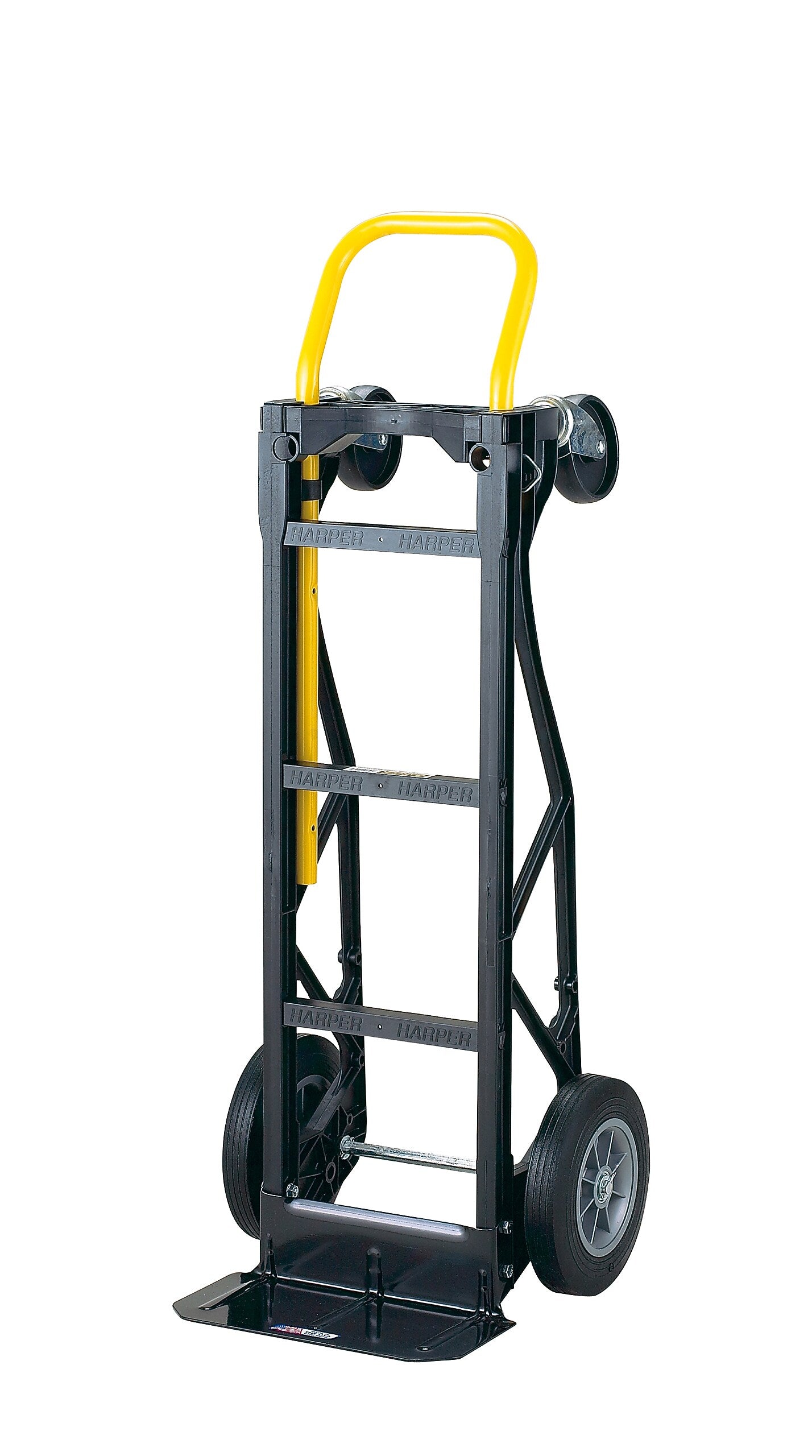 Harper Trucks Ult Lite Convertible Hand Truck, 700 lb. Capacity, Black/Yellow (PGDY8635P)