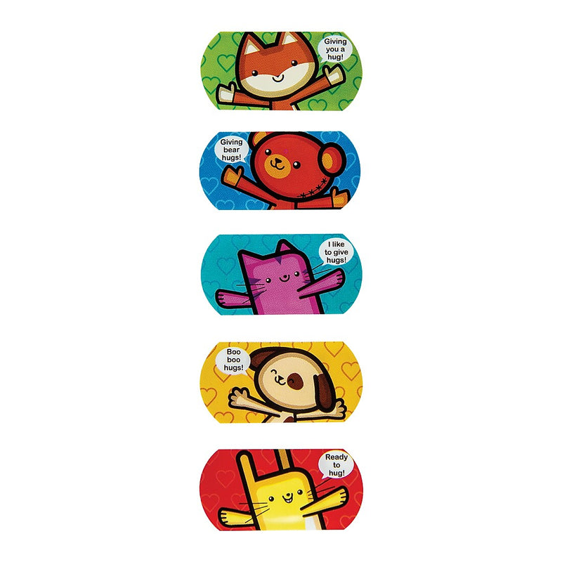 SmileMakers KidCare Animal Hug Mini Strip Bandages, 200/Box (BAN336)