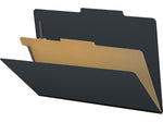 Medical Arts Press Pressboard Classification Folder, 1 Divider, 2" Expansion, Legal Size, Black, 10/Box (DV-T52-14-3BLK)