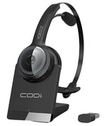 CODi Claro Wireless Headset w/ Integrated AI-Powered ENC Microphone, Black (A04616)