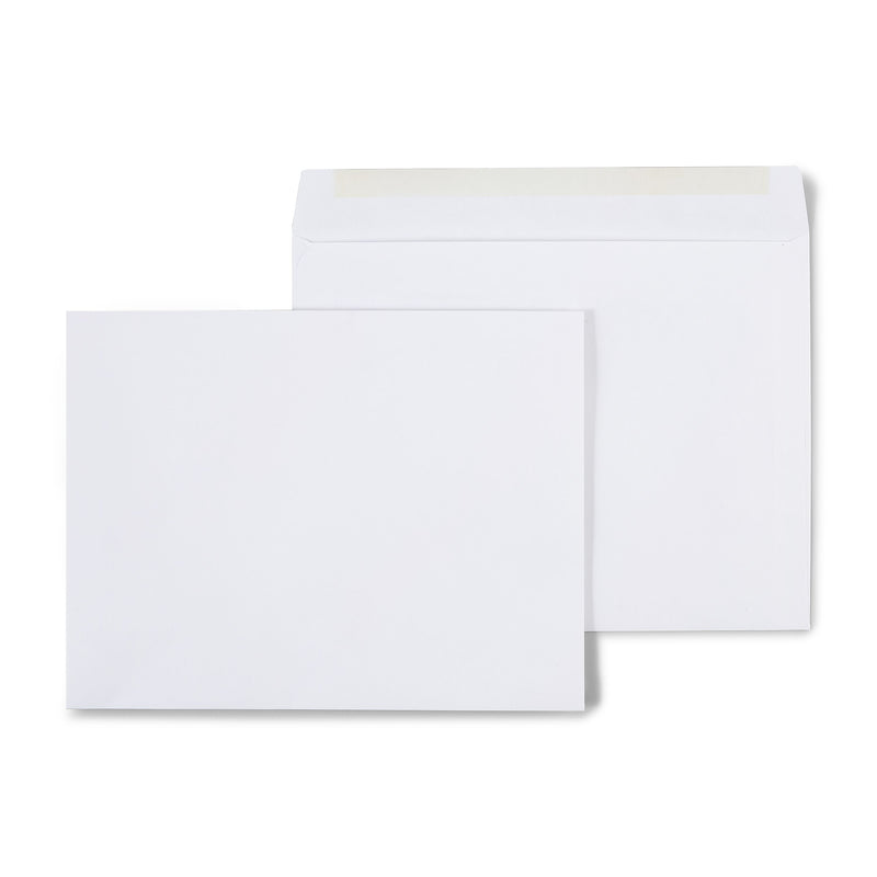 Staples Gummed Booklet Envelopes, 10" x 13", White, 100/Box (SPL487765)