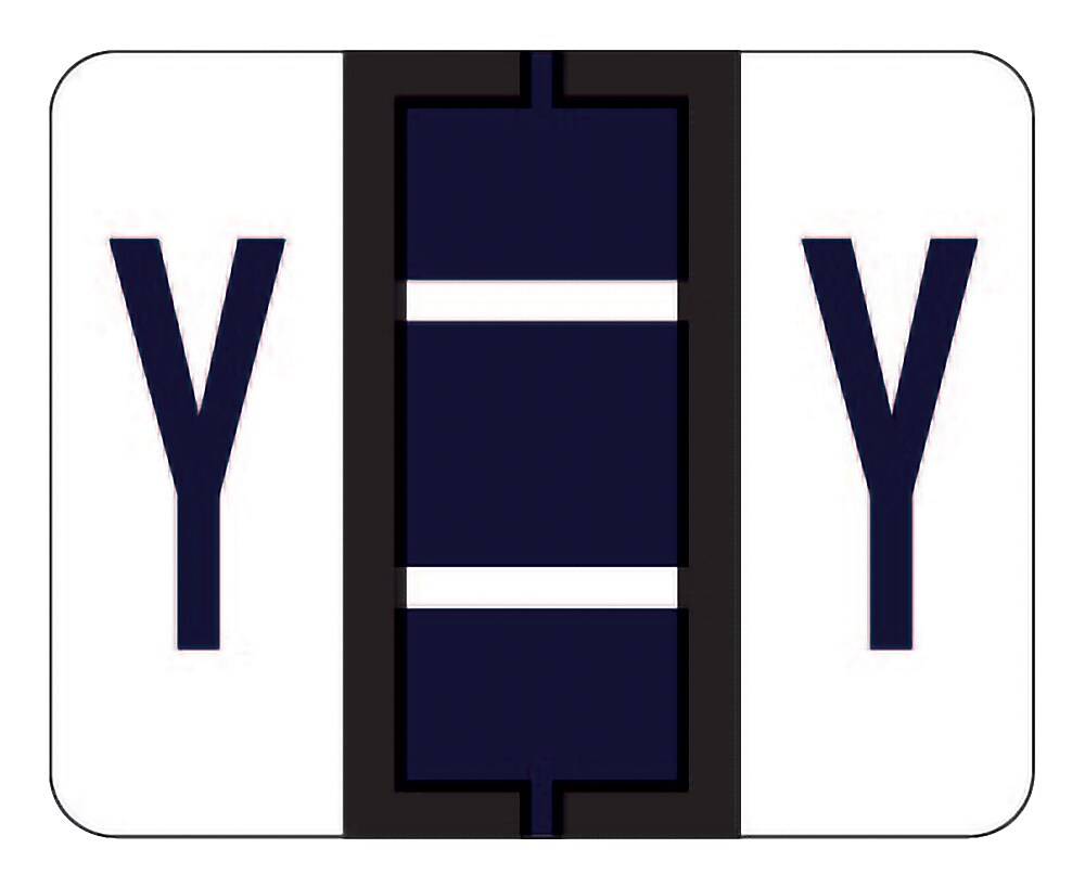 Medical Arts Press® TAB® Products Compatible Alpha Sheet Style Labels; Letter Y