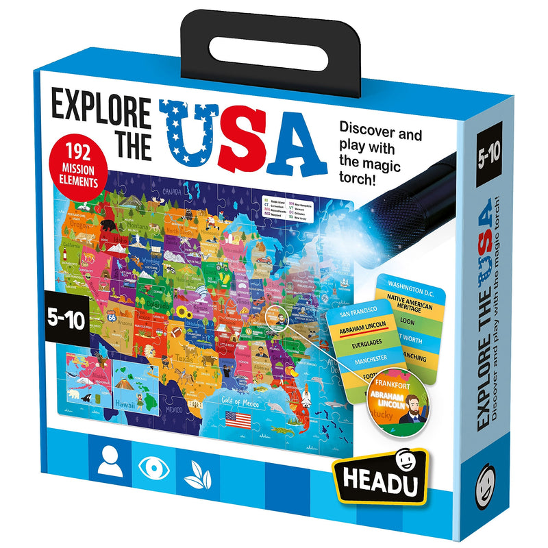 Headu Explore the USA Puzzle Game (HDUMU57939)
