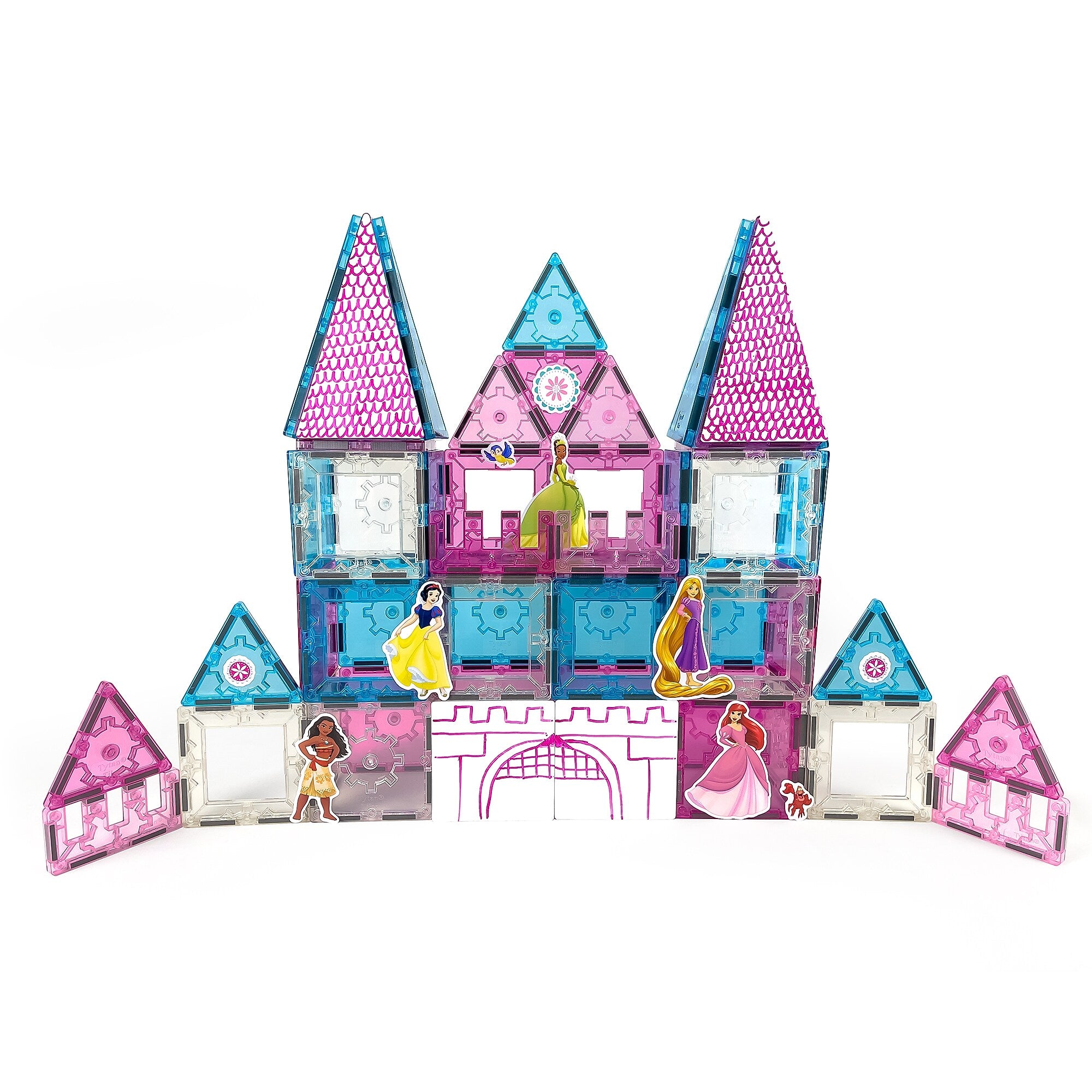 Tytan Disney Princess Magnetic Tiles, 71 Pieces/Kit (ACTYT855)