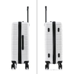 InUSA Trend 3-Piece Hardside Spinner Carry-On Luggage Set, TSA Checkpoint Friendly, White (IUTRESML-WHI)