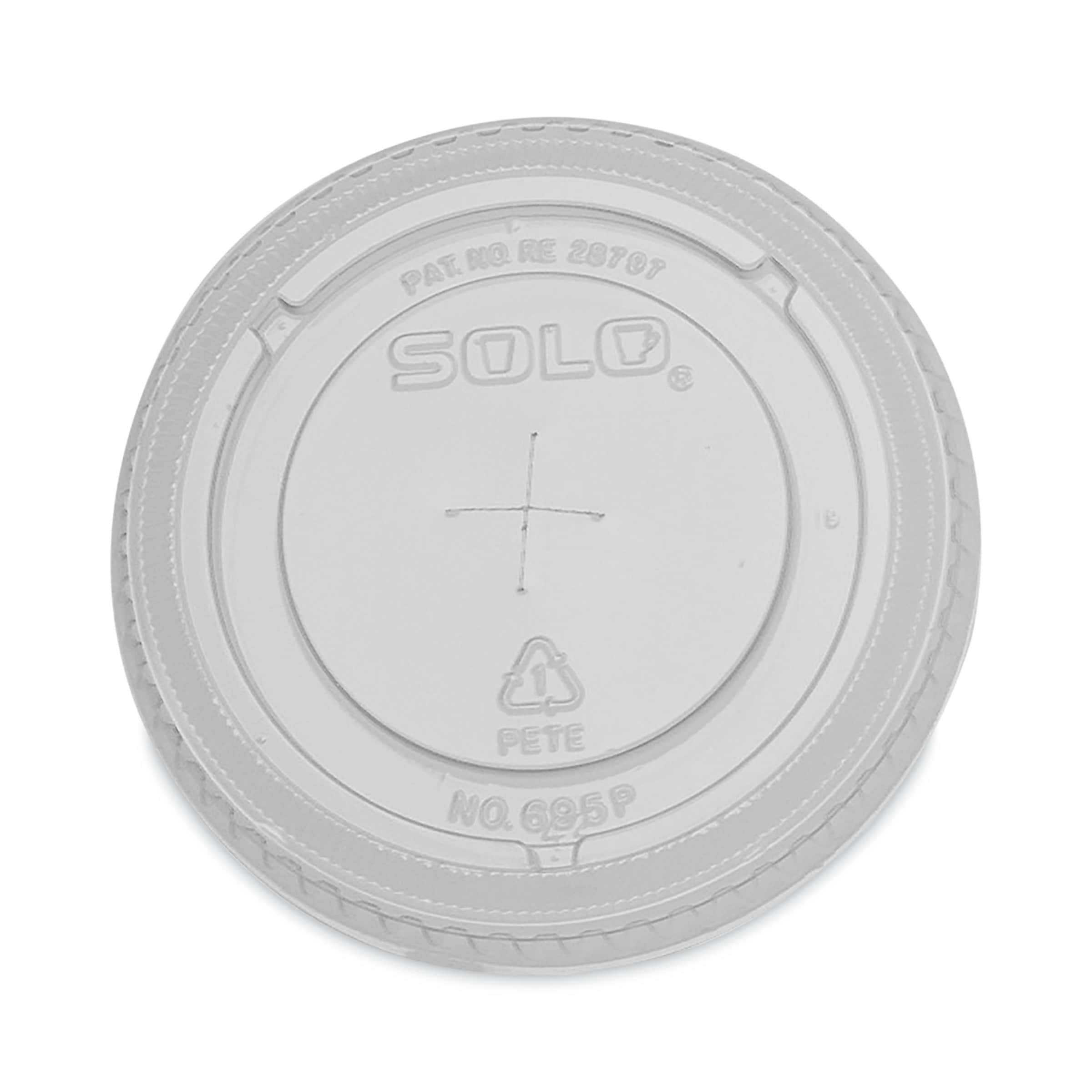 Dart Plastic Cold Cup Lids, Fits 12 oz to 14 oz Cups, Clear, 1,000/Carton (DCC695TS)