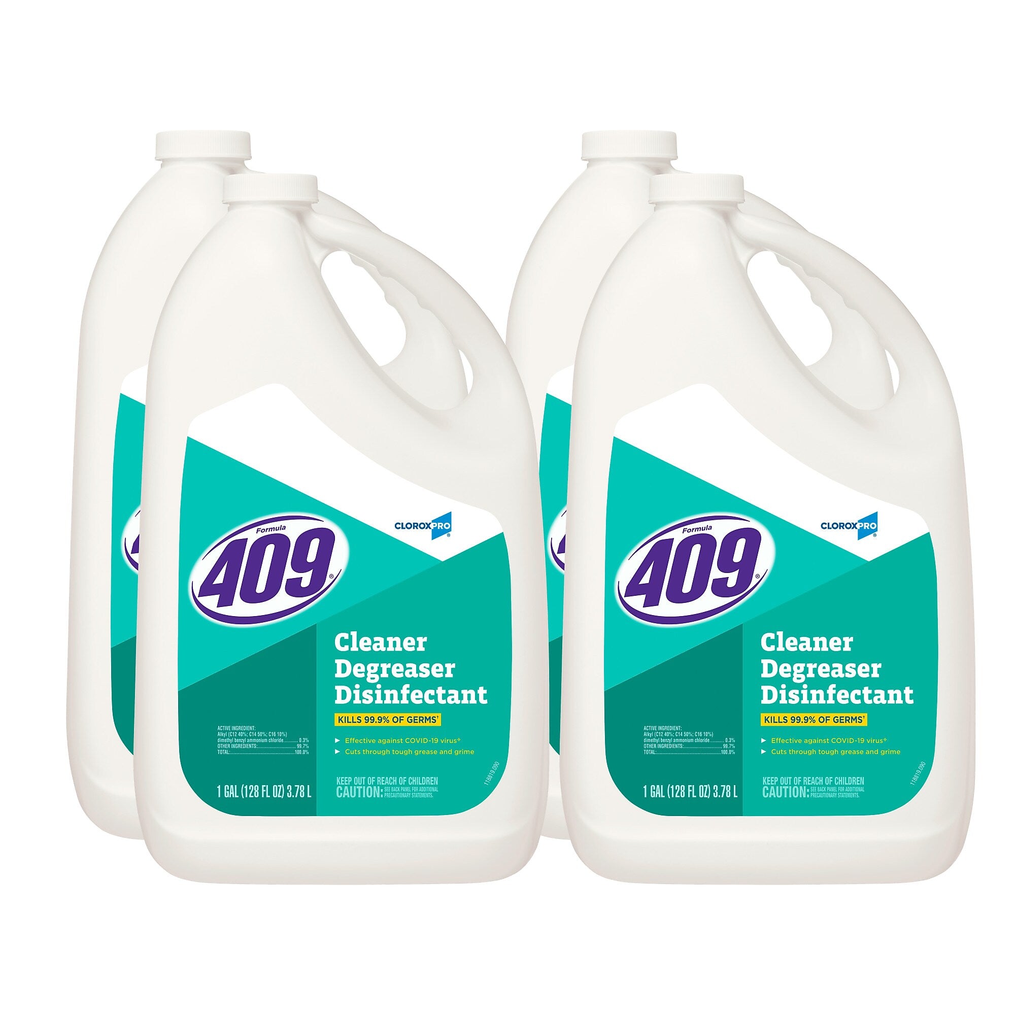 CloroxPro Formula 409 Cleaner Degreaser Disinfectant Refill, 128 fl. oz., 4/Carton (35300)