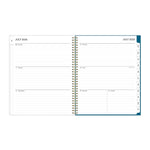 2025-2026 Blue Sky Bakah Blue 8.5" x 11" Academic Year Weekly & Monthly Planner, Plastic Cover, Multicolored (131951-A26)
