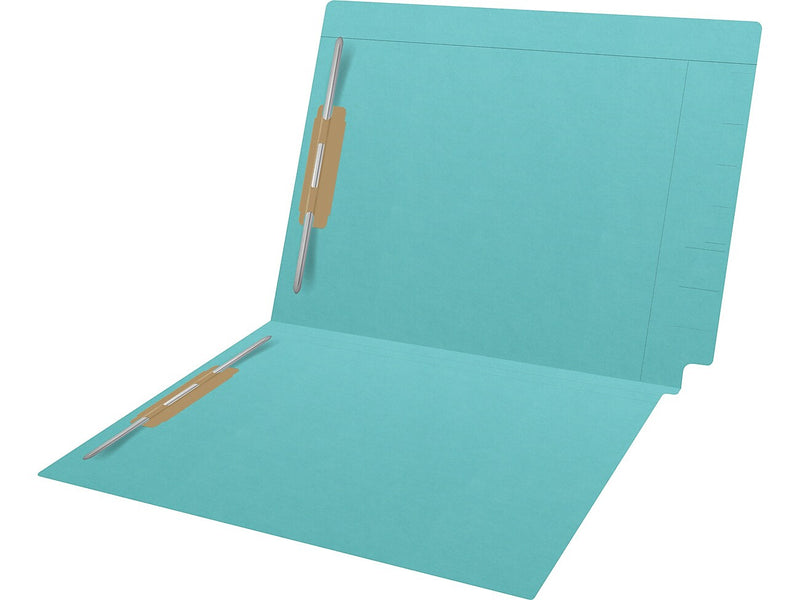 Medical Arts Press Kardex Match Reinforced End Tab File Folder, Straight Cut, Letter Size, Light Blue, 50/Box (S-09484-LBL)