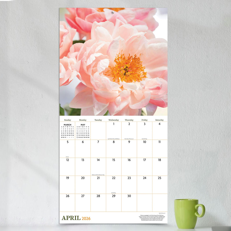2026 TF Publishing Flowers 12" x 12" Monthly Wall Calendar, Multi (26-1034)