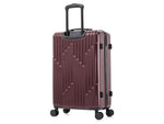 InUSA Drip 24" Hardside Suitcase, 4-Wheeled Spinner, TSA Checkpoint Friendly, Wine (IUDRI00M-WIN)