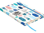 Carpe Diem Feathers Journal, 5.24" x 8.27", Wide-Ruled, Multicolor, 192 Pages (9373-CD)