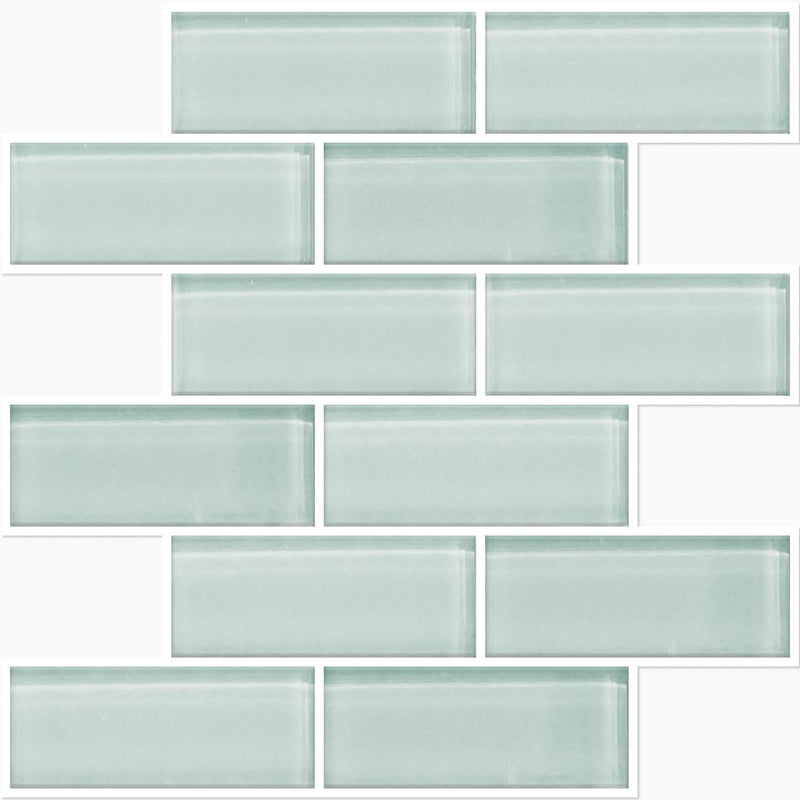York Wallcoverings Seaglass Subway Peel and Stick StickTiles (TIL4964FLT)