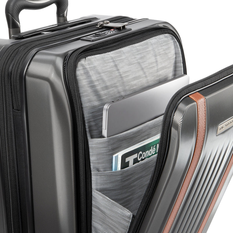 Ricardo Beverly Hills Montecito 2.0 22" Hardside Carry-On Suitcase, 8-Wheeled Spinner, Graphite (124-21-029-4FO)